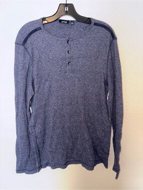 Apt. 9 Navy Heather Long-Sleeve Henley